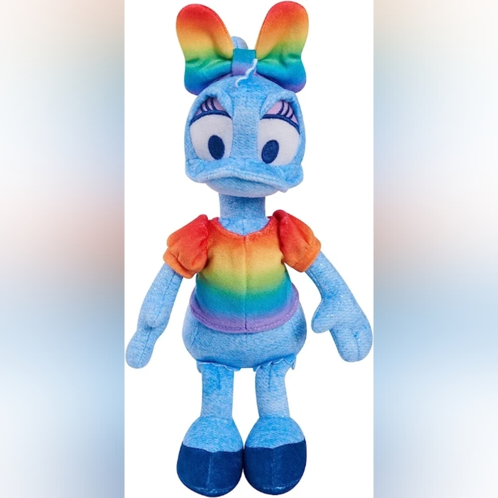 NWt Disney Rainbow pride collection Daisy Duck plush 10"